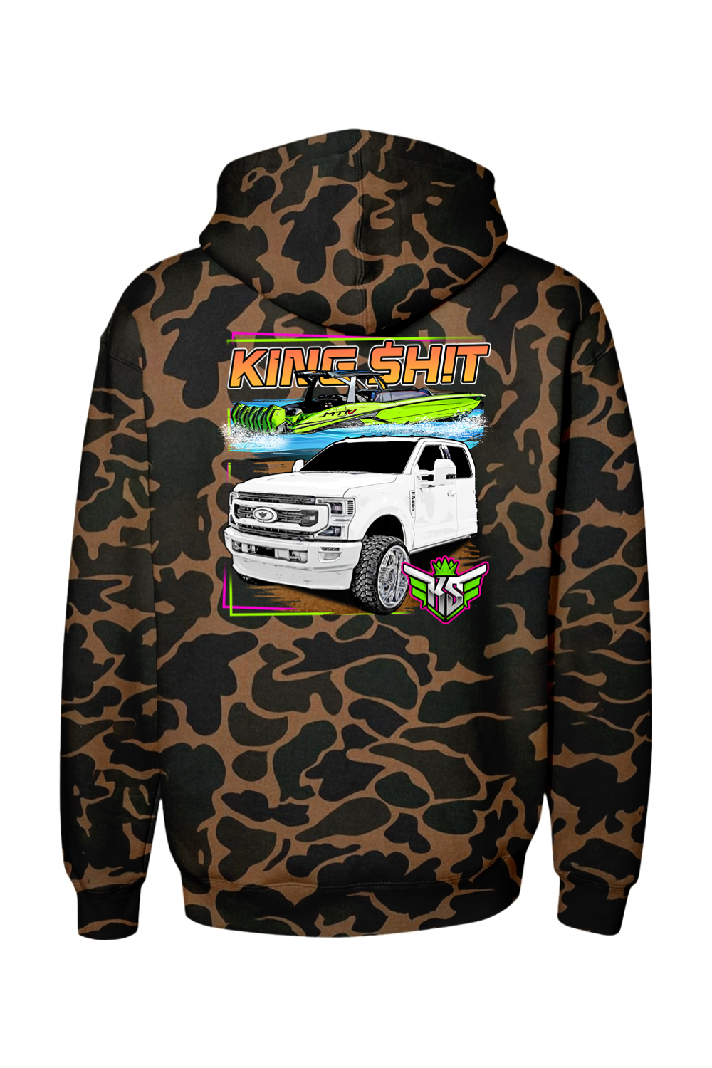 KING SHIT Heavyweight Camo Hoodie