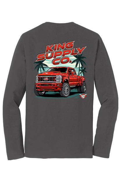 Ruby Red Long Sleeve Tee