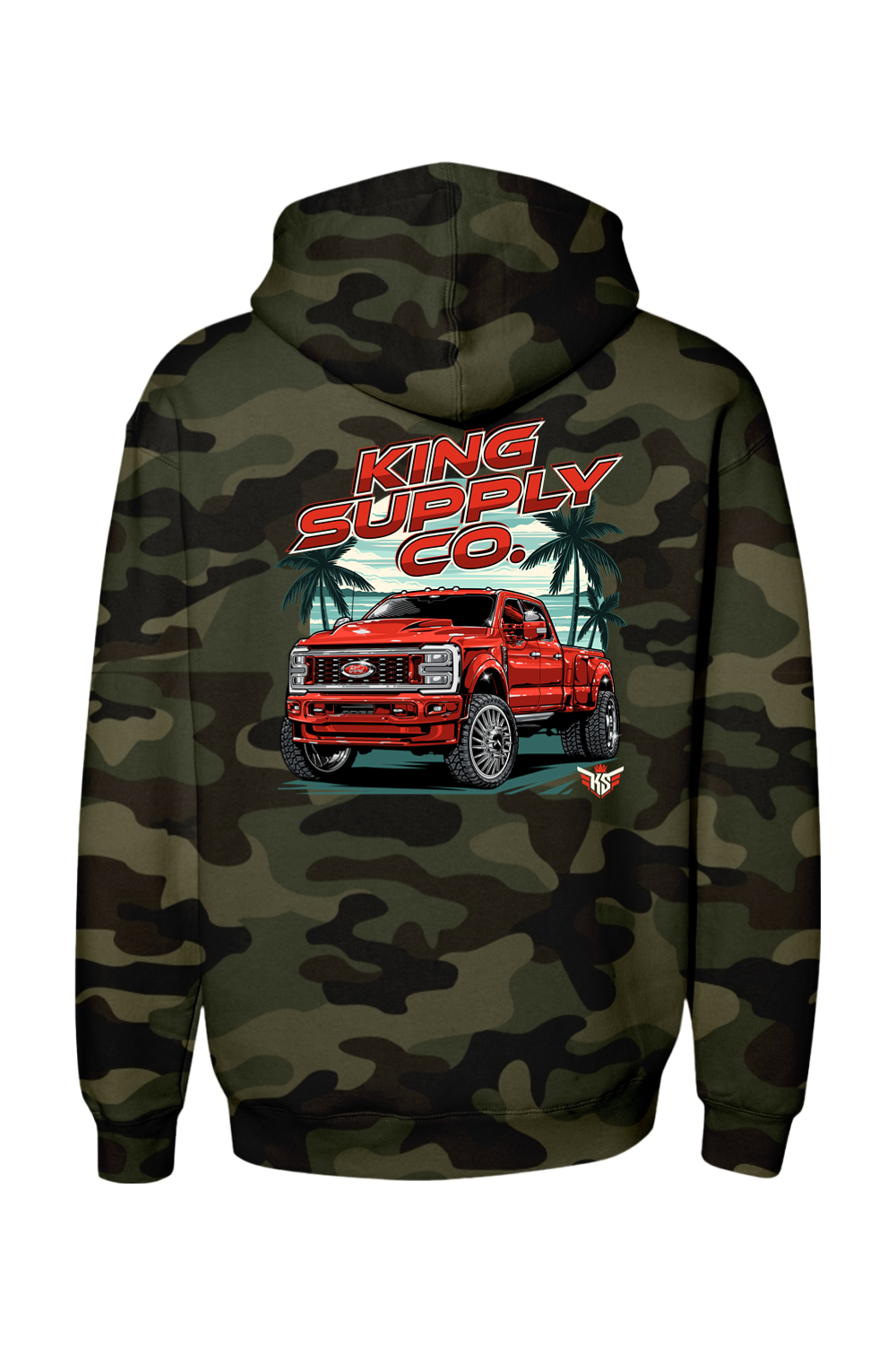 Ruby Red 450 Heavyweight Camo Hoodie