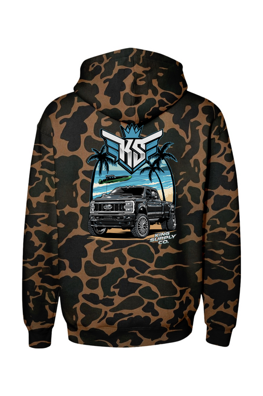 Platti Plus Tropic Heavyweight Camo Hoodie