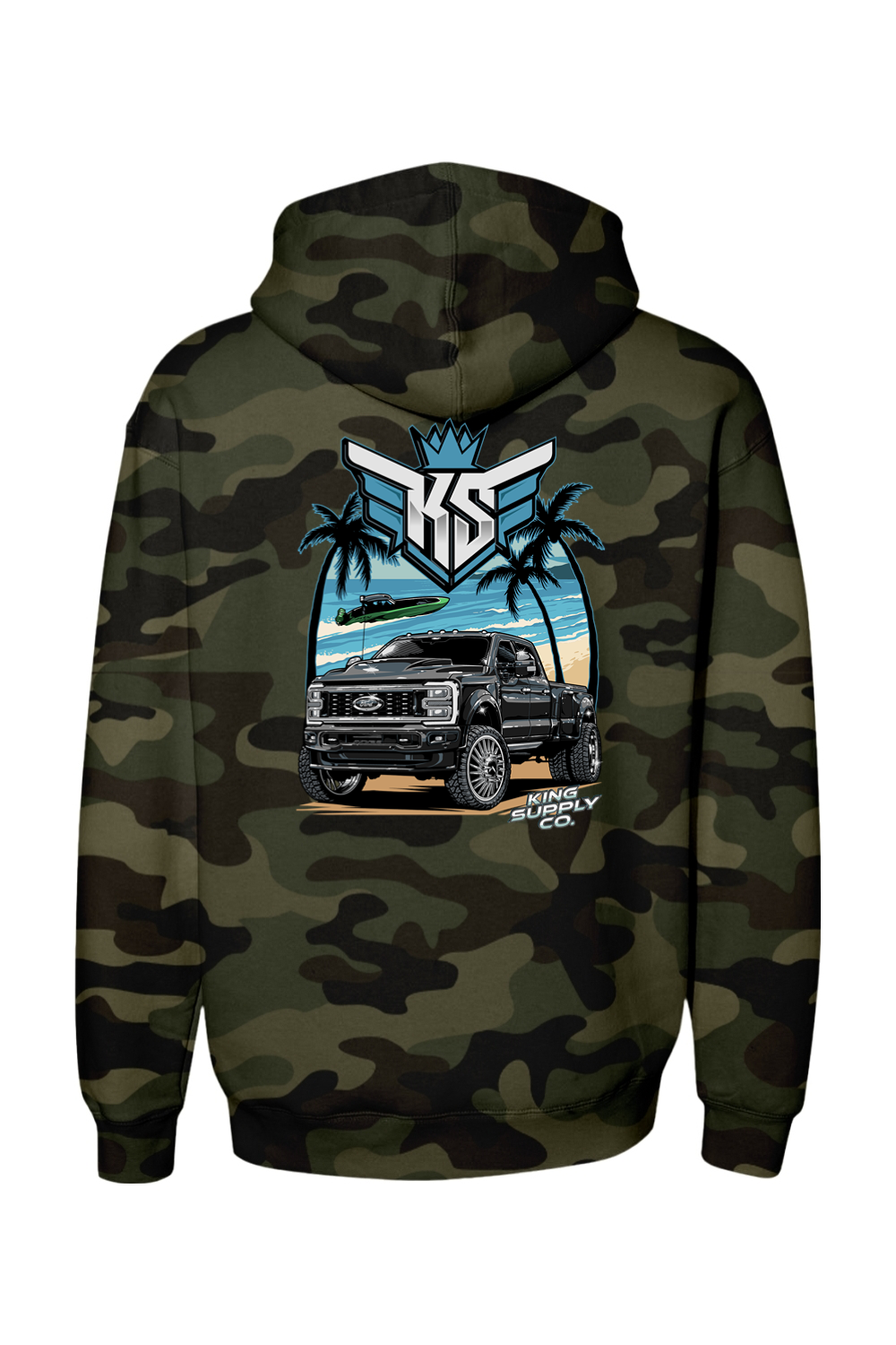 Platti Plus Tropic Heavyweight Camo Hoodie
