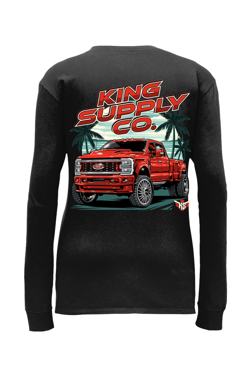 Ruby Red Nike Ladies Long Sleeve Scoop Neck Tee