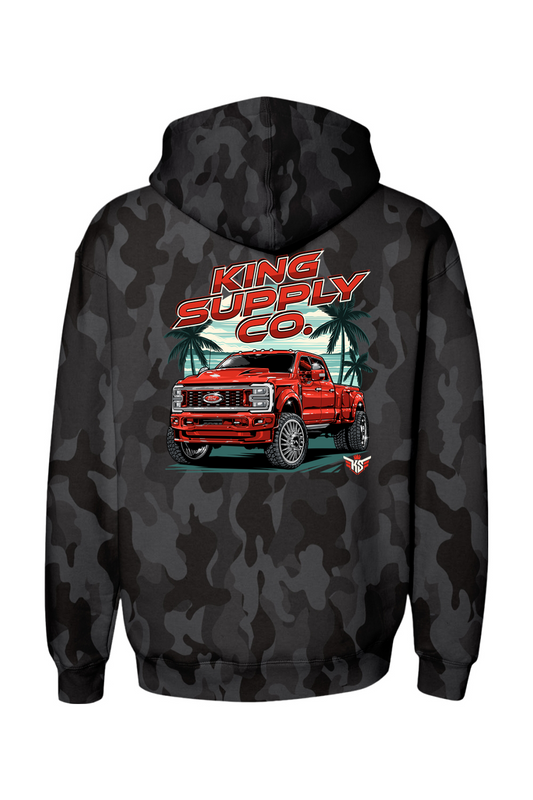 Ruby Red 450 Heavyweight Camo Hoodie