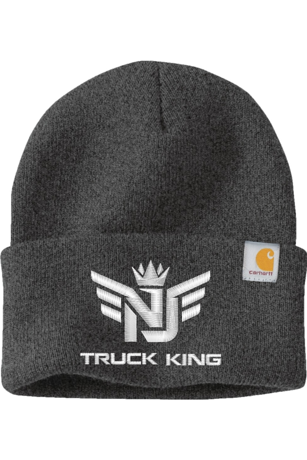 Nj Truck King Beanie White Logo