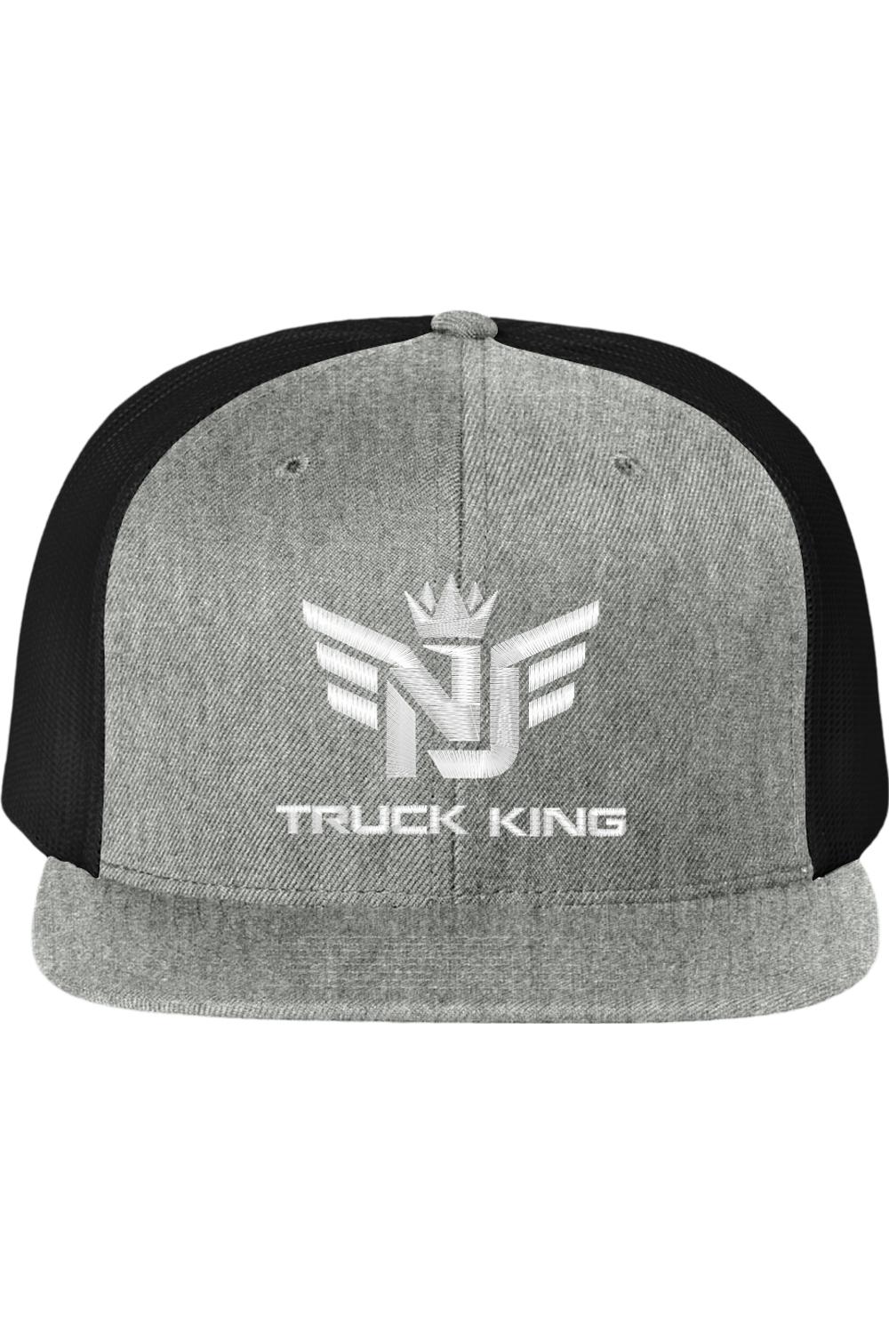 Nj Truck King Logo Flat Bill Trucker Hat