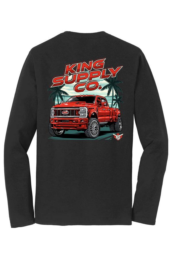 Ruby Red Long Sleeve Tee