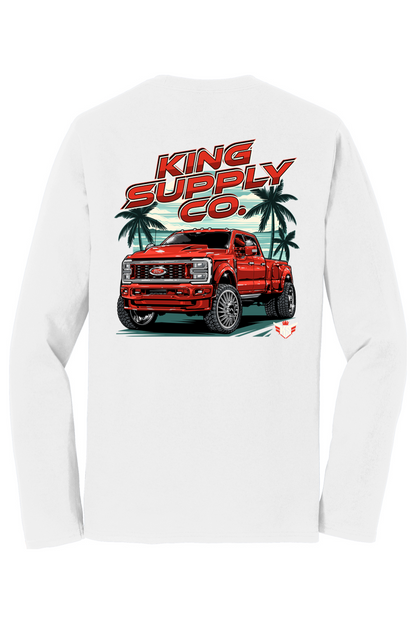 Ruby Red Long Sleeve Tee