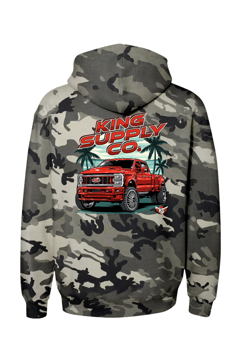 Ruby Red 450 Heavyweight Camo Hoodie