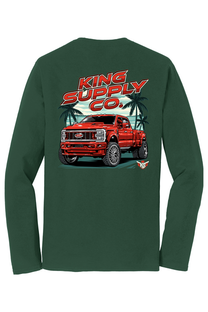 Ruby Red Long Sleeve Tee