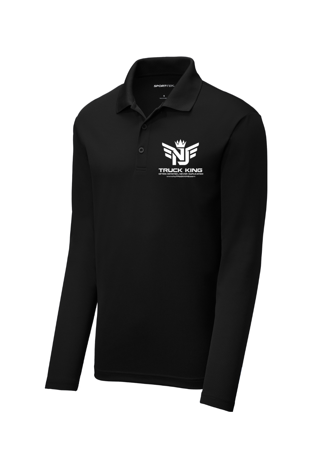 NJ Truck King Small Logo Long Sleeve Polo