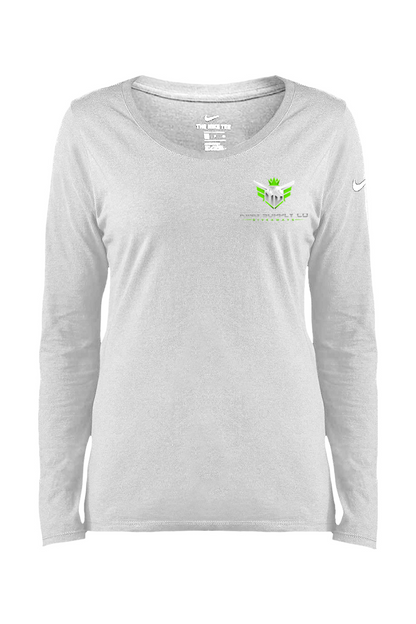 Platti Plus Nike Ladies Long Sleeve Scoop Neck Tee
