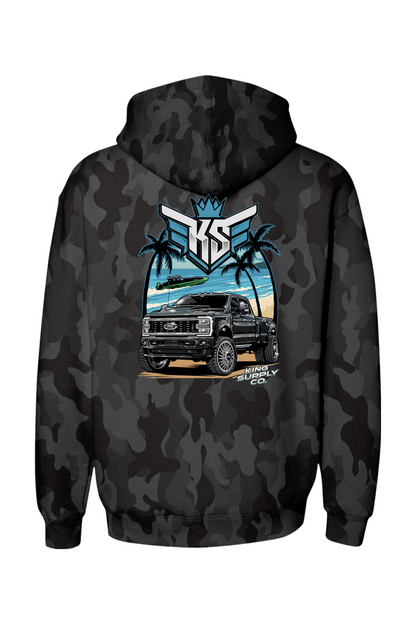 Platti Plus Tropic Heavyweight Camo Hoodie
