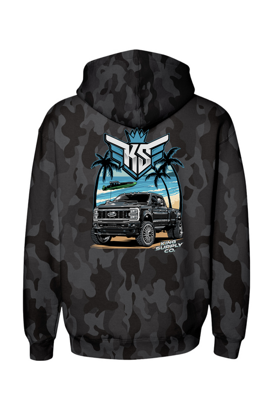 Platti Plus Tropic Heavyweight Camo Hoodie