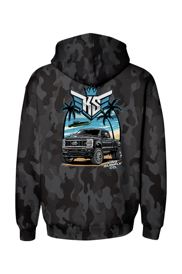 Platti Plus Tropic Heavyweight Camo Hoodie