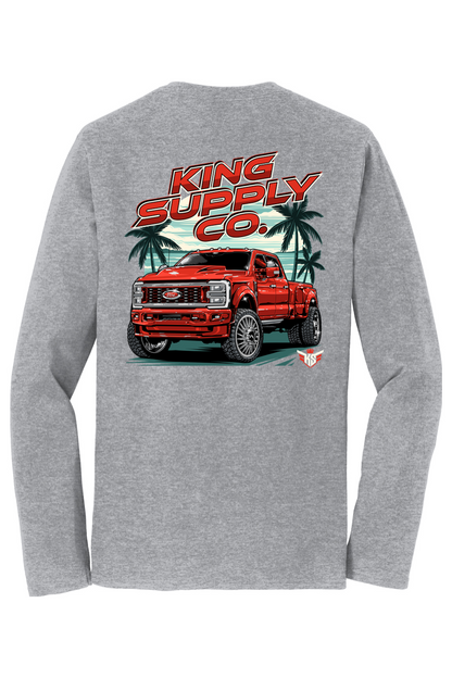 Ruby Red Long Sleeve Tee